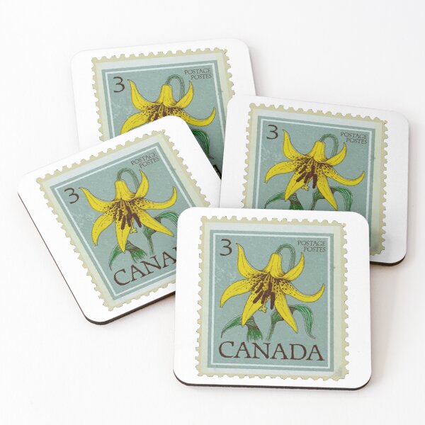 Item preview, Vintage Canadian Flower Postage Stamp designed and sold by red-amber65.