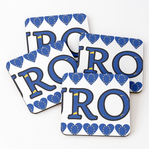 Item preview, Europe Flag Letters And Hearts designed and sold by TheIconSmith.