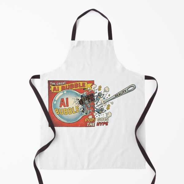 Item preview, The Great AI Bubble - Vintage Tech Satire designed and sold by NetrunnerZero.
