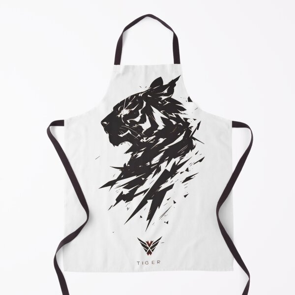 Item preview, Shattered Tiger Silhouette – Minimalist Dark Wildlife Art designed and sold by Dyan4.