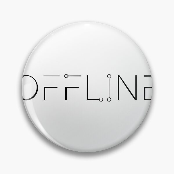 Item preview, OFFLINE - Minimalist Tech Circuit Typography designed and sold by iwzzuel.