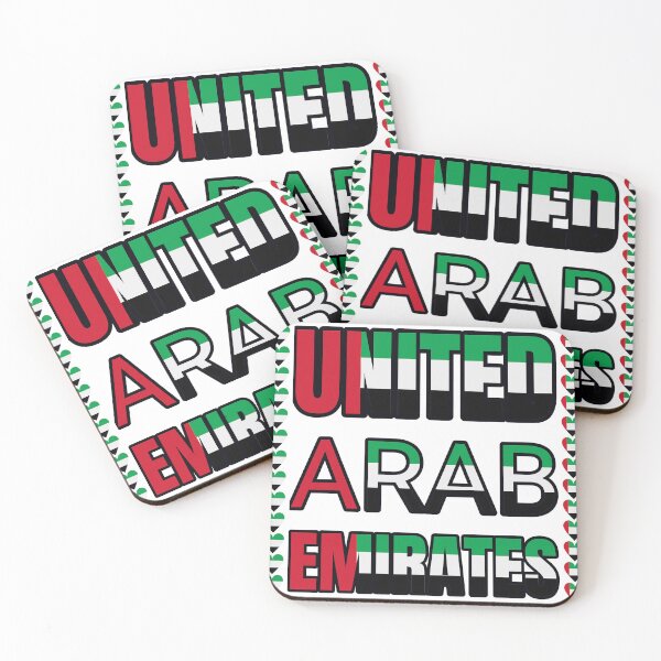 Item preview, United Arab Emirates Flag Letters And Hearts designed and sold by TheIconSmith.