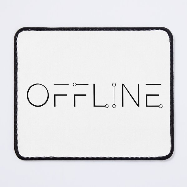 Item preview, OFFLINE - Minimalist Tech Circuit Typography designed and sold by iwzzuel.