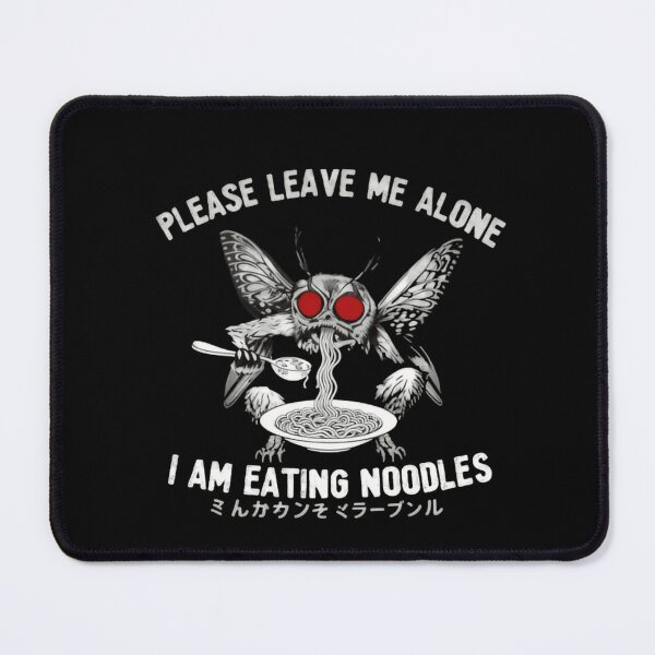Item preview, Eating Noodles Funny Mothman Herald of Strange Wonders At Midnight Again designed and sold by SkeletonsDanger.