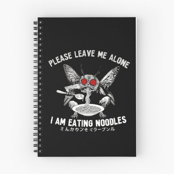 Item preview, Eating Noodles Funny Mothman Herald of Strange Wonders At Midnight Again designed and sold by SkeletonsDanger.