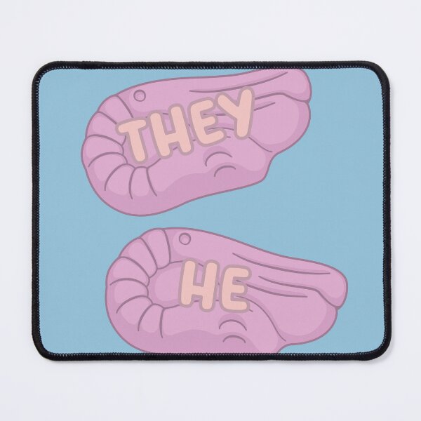 Item preview, Foam Shrimps They/He Pronouns designed and sold by MoonMint.
