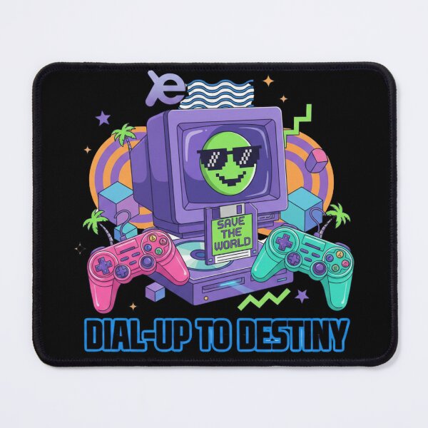Item preview, Y2K Retro Gaming Graphic T-Shirt | 90s Aesthetic Dial-Up to Destiny Print | Vaporwave Computer Controller PNG Digital Download designed and sold by HimBoo.