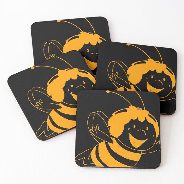 Item preview, Maya the Bee - Minimalist Retro 80s Gold Silhouette designed and sold by retrologie.