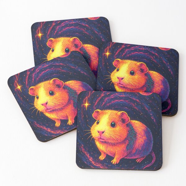 Item preview, Cosmic Hamster – Neon Galaxy Art designed and sold by Expl0rer.