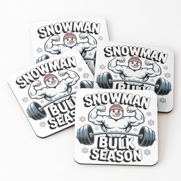 Item preview, Snowman Bulk Season | Frosty the Bodybuilder Winter Gym Humor Design designed and sold by WSPrintCrafter.