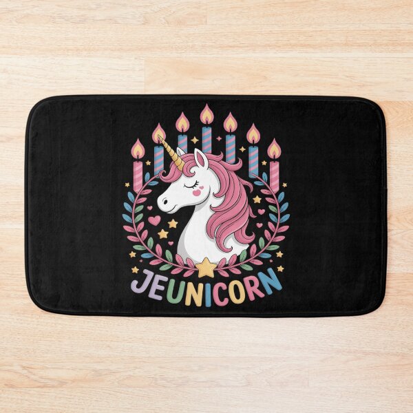 Item preview, Unicorn Jewnicorn Jewish Jew Rosh Hashanah Menorah designed and sold by Rotasiin.
