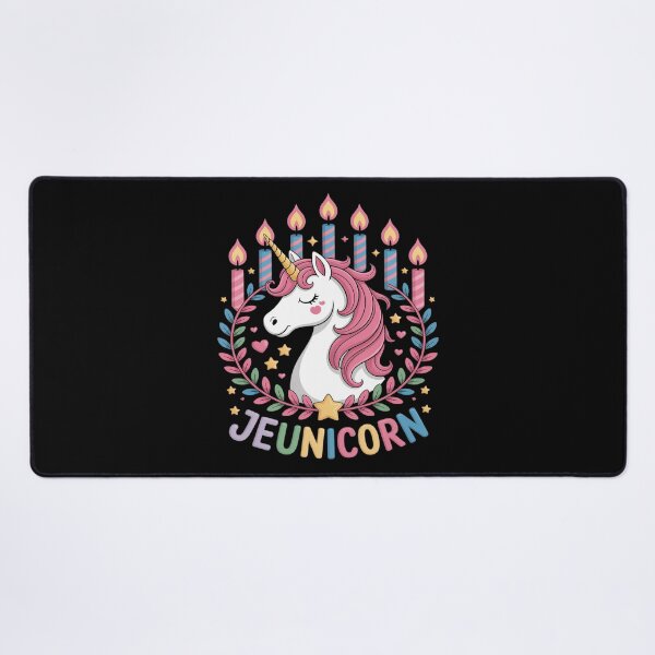 Item preview, Unicorn Jewnicorn Jewish Jew Rosh Hashanah Menorah designed and sold by Rotasiin.