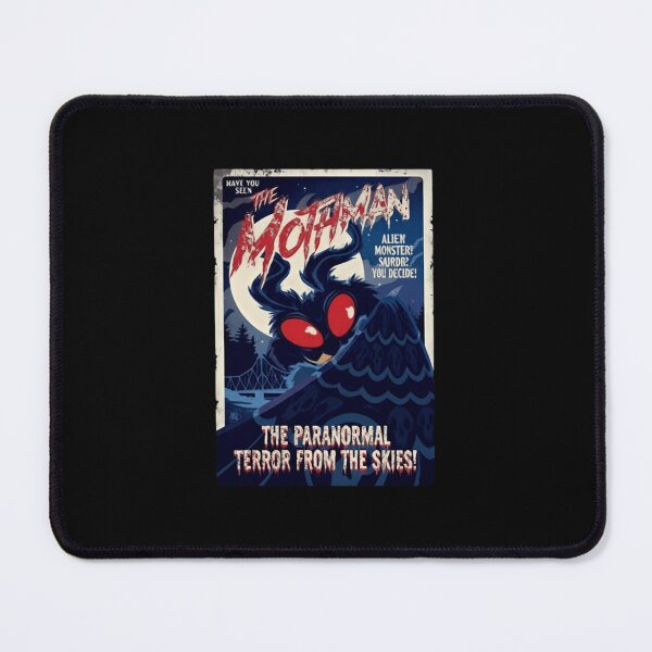 Item preview, The Mothman alien monster Haunting Twilight Skies Above designed and sold by SkeletonsDanger.