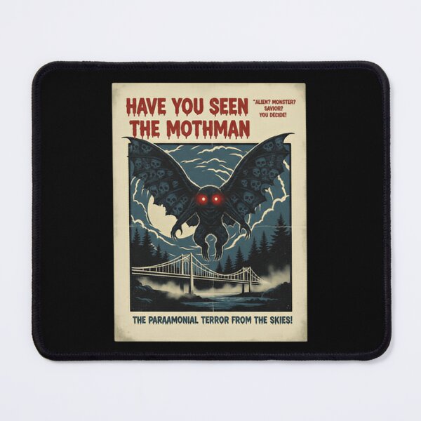 Item preview, Have you seen the Mothman Lurking Near Foggy Bridges designed and sold by SkeletonsDanger.