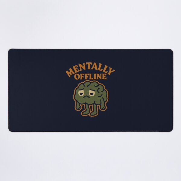 Item preview, Mentally Offline – Retro Cartoon Brain Vintage Funny Design designed and sold by johnExpress02.