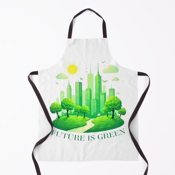 Item preview, Future Is Green – Sustainable City Illustration Eco-Friendly Urban Design designed and sold by Design-Pro-21.