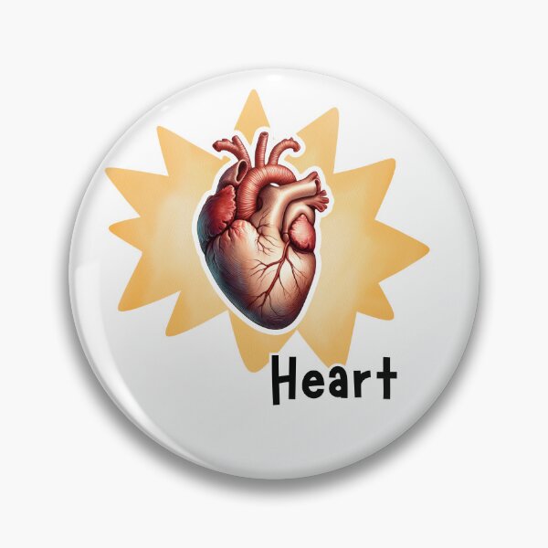 Item preview, Human heart Anatomy Illustration designed and sold by MuseGlowStudio.