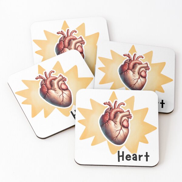 Item preview, Human heart Anatomy Illustration designed and sold by MuseGlowStudio.