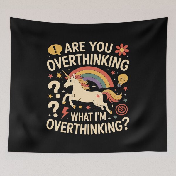 Item preview, Unicorne are You Overthinking What I'm Overthinking designed and sold by Rotasiin.