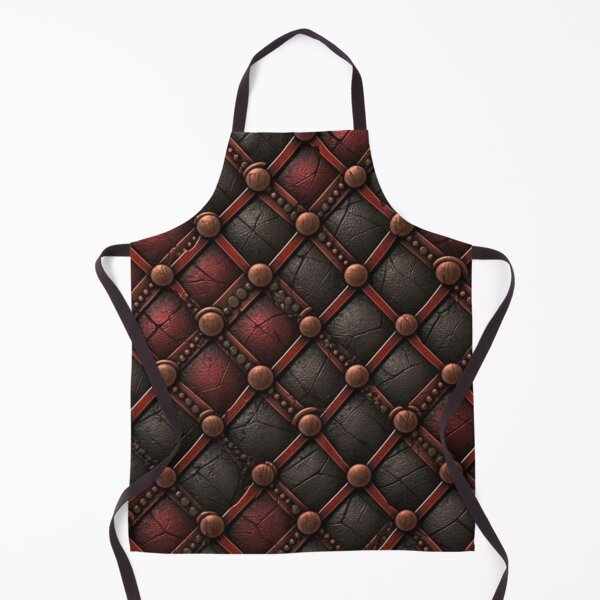 Item preview, Gothic Faux Leather Design — Red and Black Quilted Lattice with Rivets designed and sold by EclecticArts.