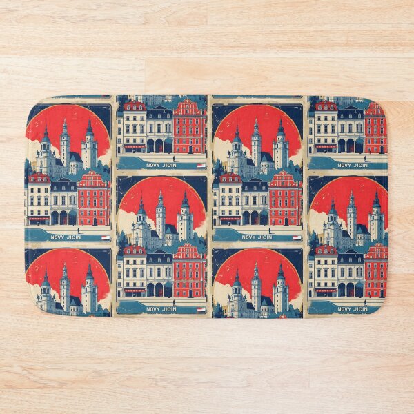 Item preview, Novy Jicin Cezch Republic 1950s Retro Poster Tourism designed and sold by TravelersGems.