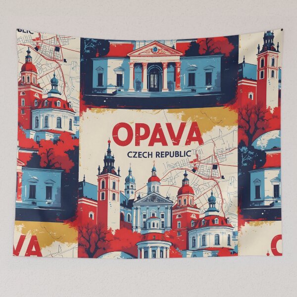 Item preview, Opava Cezch Republic 1950s Retro Poster Tourism designed and sold by TravelersGems.