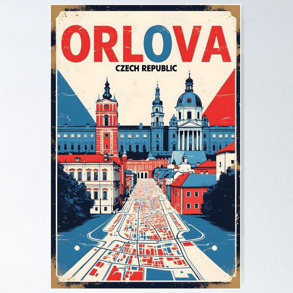Item preview, Orlova Cezch Republic 1950s Retro Poster Tourism designed and sold by TravelersGems.