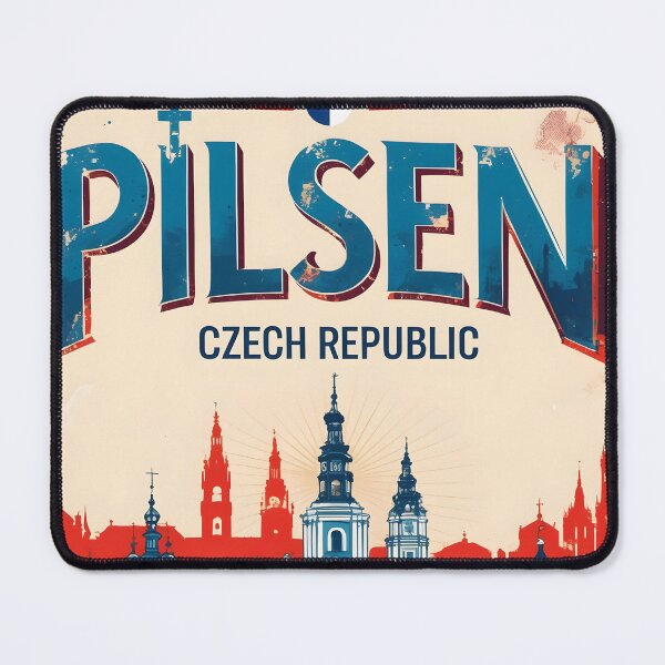 Item preview, Pilsen Cezch Republic 1950s Retro Poster Tourism designed and sold by TravelersGems.