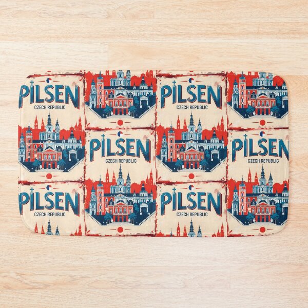 Item preview, Pilsen Cezch Republic 1950s Retro Poster Tourism designed and sold by TravelersGems.