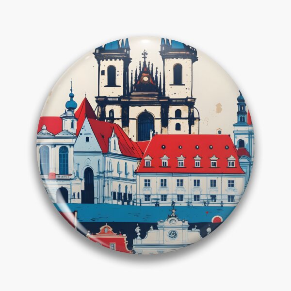 Item preview, Prague Cezch Republic 1950s Retro Poster Tourism designed and sold by TravelersGems.