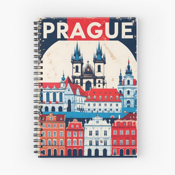 Item preview, Prague Cezch Republic 1950s Retro Poster Tourism designed and sold by TravelersGems.