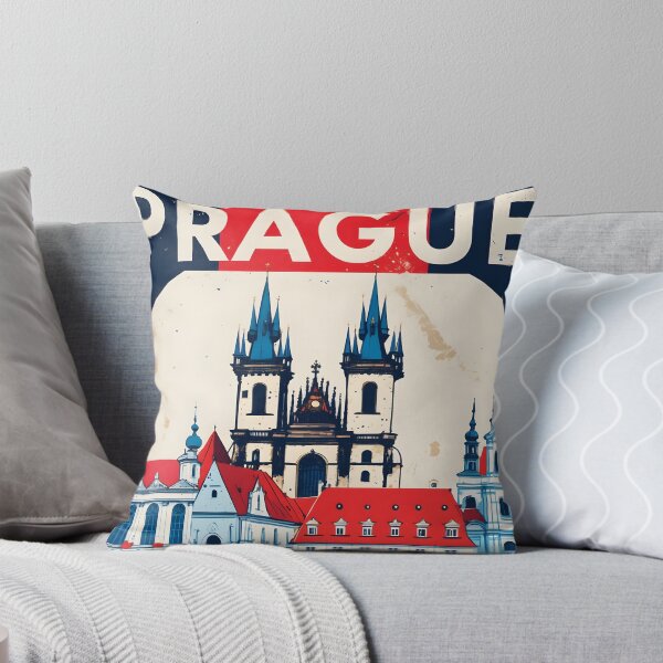 Item preview, Prague Cezch Republic 1950s Retro Poster Tourism designed and sold by TravelersGems.