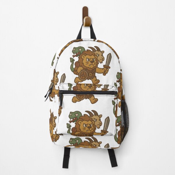 Item preview, Cute Angry Chimera Adventurer Embroidered Sticker | Dungeons & Dragons Monster designed and sold by Gurjeetpixelart.