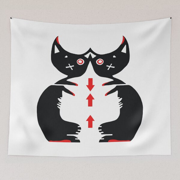 Item preview, The Two Black Cats designed and sold by Kiekeboekat.