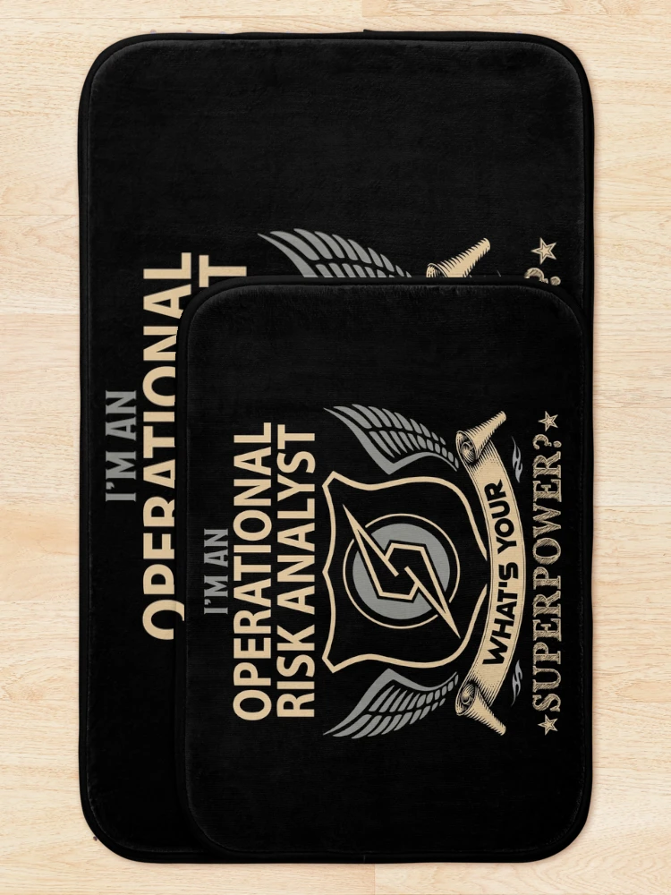 Thumbnail 5 of 6, Bath Mat, Operational Risk Analyst designed and sold by SperryRoger.