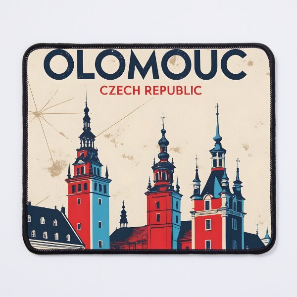 Item preview, Olomouc Cezch Republic 1950s Retro Poster Tourism designed and sold by TravelersGems.