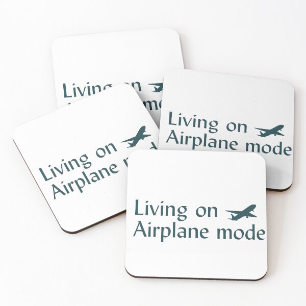 Item preview, Living on Airplane Mode Minimalist Typography Shirt | Offline Quiet Life Aesthetic | Introvert Disconnect Mood Tee designed and sold by YasirHamidDesigns .
