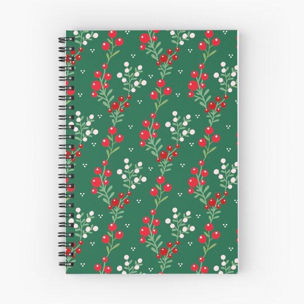 Item preview, Christmas festive winter red white berries holiday green designed and sold by Nicola-Rowe.