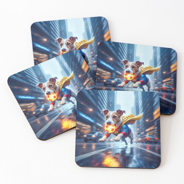 Artikelvorschau, Jack Russell Terrier Super Hero entworfen und verkauft von Home Decor Art.