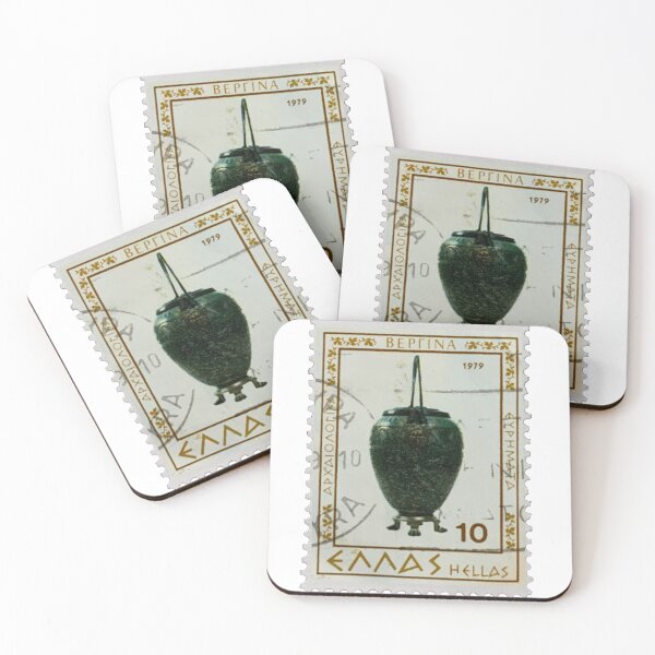 Item preview, Vintage Greek Urn Hellas Postage Stamp designed and sold by red-amber65.
