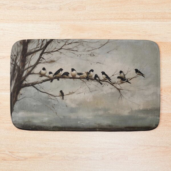 Item preview, Birds Perched on a Leafless Branch designed and sold by lautir.