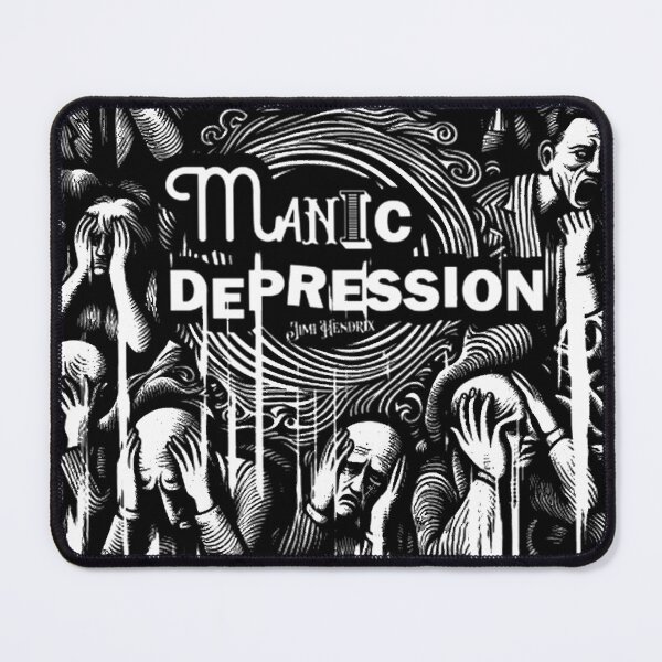 Item preview, Manic Depression Dark Art Print Illustration designed and sold by Patricianighton.