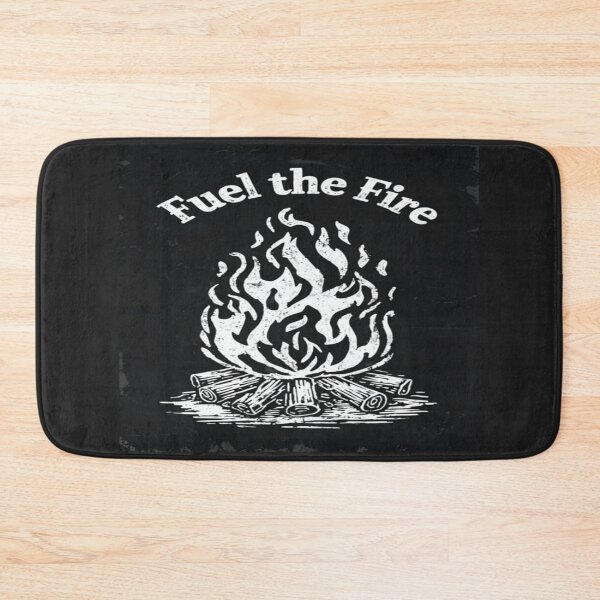 Item preview, Fuel the Fire Campfire Poster – Rustic Motivational Art in Black and White designed and sold by Bright Nest Studio.
