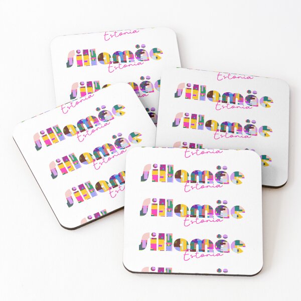 Item preview, Sillamäe, Estonia, Vibrant Abstract City Typography Art designed and sold by Wanderful-roads.