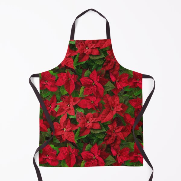 Item preview, Red poinsettia seamless pattern. Festive Christmas floral design designed and sold by Algaretum.