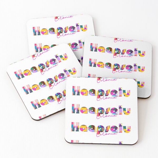 Item preview, Haapsalu, Estonia, Vibrant Abstract City Typography Art designed and sold by Wanderful-roads.