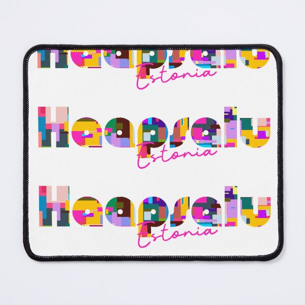 Item preview, Haapsalu, Estonia, Vibrant Abstract City Typography Art designed and sold by Wanderful-roads.