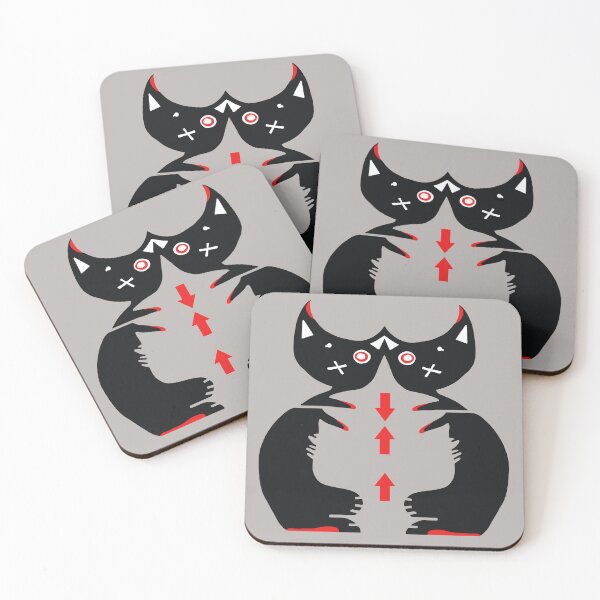 Item preview, The Two Black Cats #MarbleGrey designed and sold by Kiekeboekat.