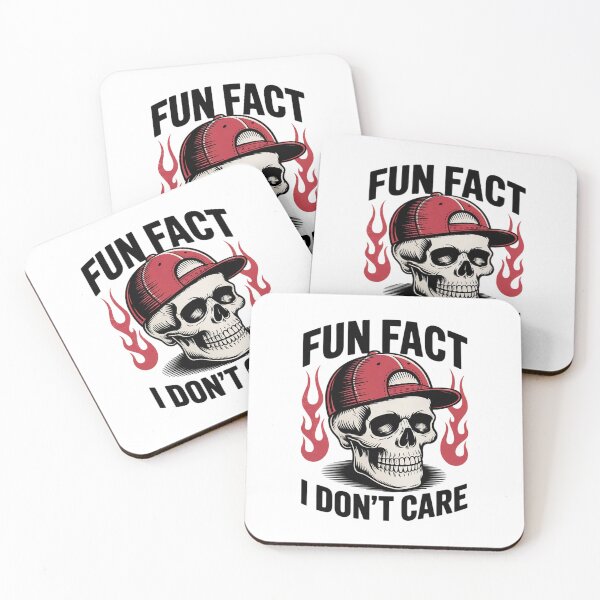 Item preview, Skeleton Fun Fact I Don't Care Sarcastic Humor  designed and sold by BeetleMalon.