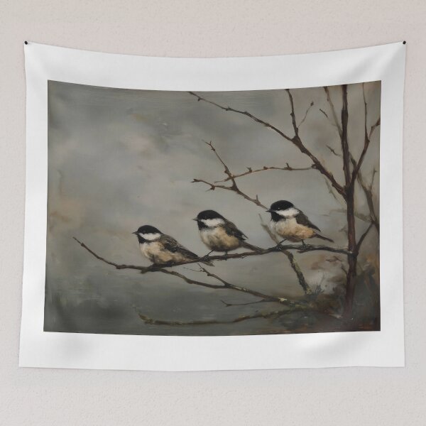 Item preview, Three Birds on Leafless Branch designed and sold by lautir.
